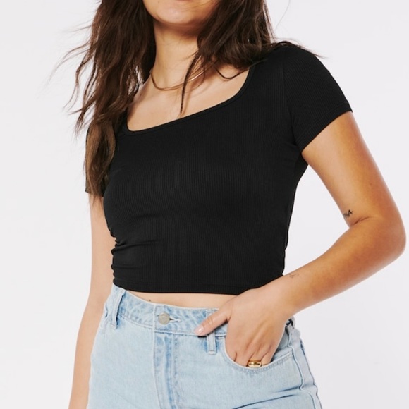 Hollister Square Neck Tee - Picture 5 of 6